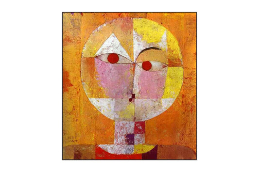 Acoustic art panel Senecio: Paul Klee, sound-absorbing wall art