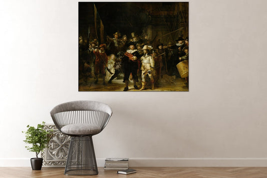 Acoustic art panel The Night Watch: Rembrandt van Rijn, sound-absorbing wall art