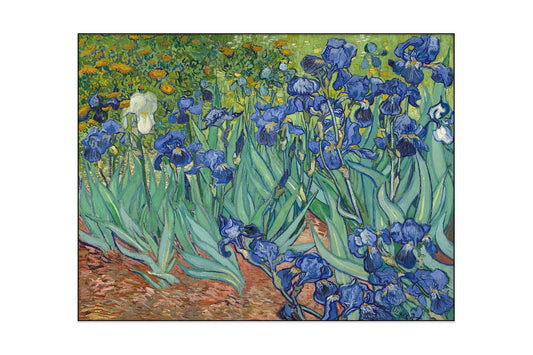 Acoustic art panel Irises: Vincent van Gogh, sound-absorbing wall art