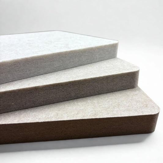 EASYfelt Panel 25 mm in the three beige shades