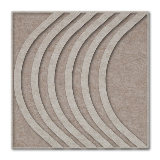Acoustic art panel Bow: Scandinavian 3D wall art