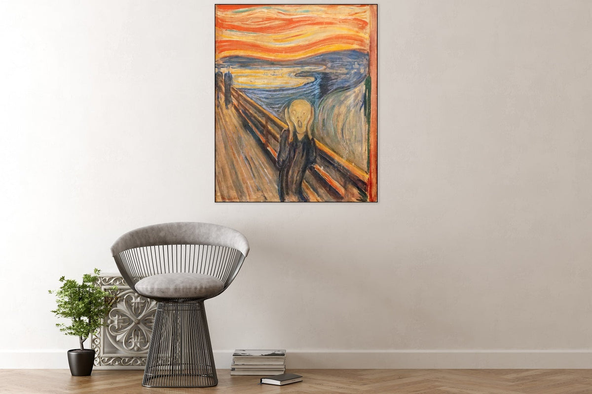 Acoustic art panel The Scream: Edvard Munch, sound-absorbing wall art