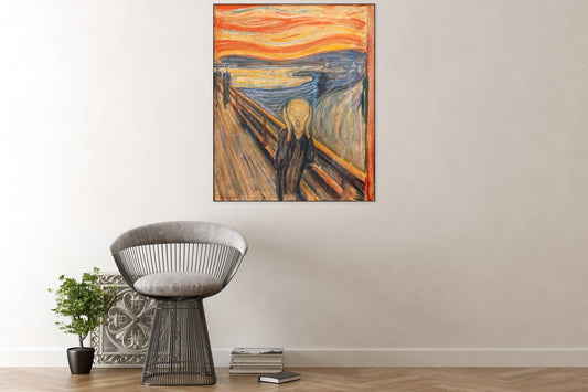Acoustic art panel The Scream: Edvard Munch, sound-absorbing wall art
