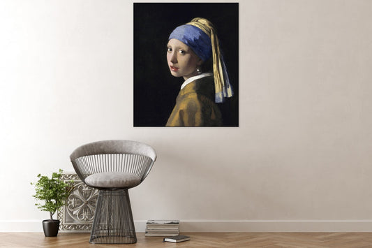 Acoustic art panel Girl with a Pearl Earring: Johannes Vermeer, sound-absorbing wall art