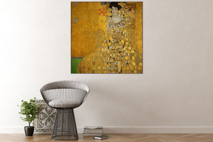 Acoustic art panel Portrait of Adele Bloch-Bauer I: Gustav Klimt, sound-absorbing wall art