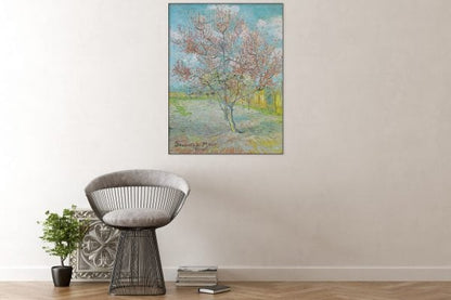 Acoustic art panel The Pink Peach Tree: Vincent van Gogh, sound-absorbing wall art