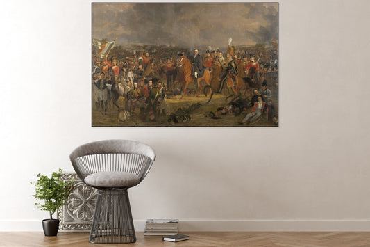 Acoustic art panel The Battle of Waterloo: Jan Willem Pieneman, sound-absorbing wall art