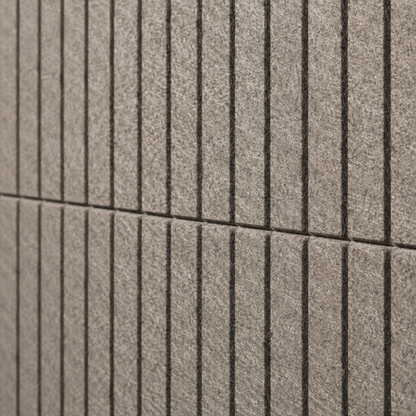 Acoustic wall tiles Lines: sound-absorbing felt with subtle lines
