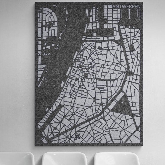 Acoustic City Map Antwerp 3D City Map of PET-vilt