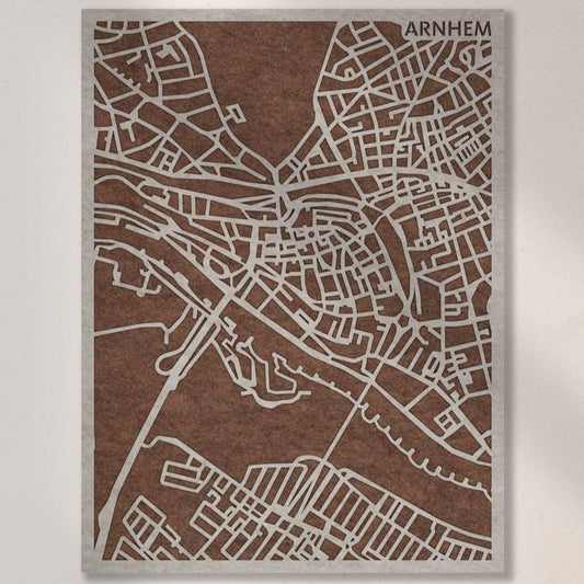 Acoustic City Map Arnhem 3D City Map of PET felt