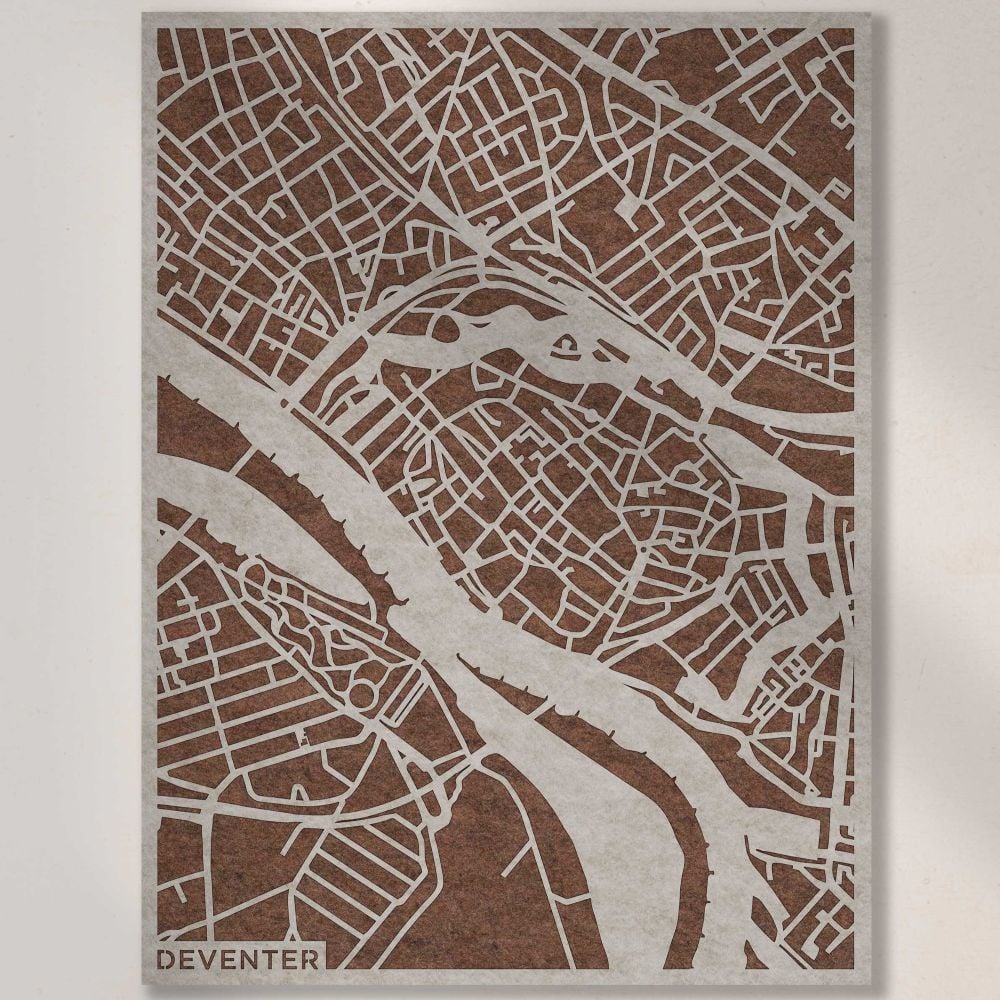 Acoustic City Map Deventer 3D City Map of PET-vilt