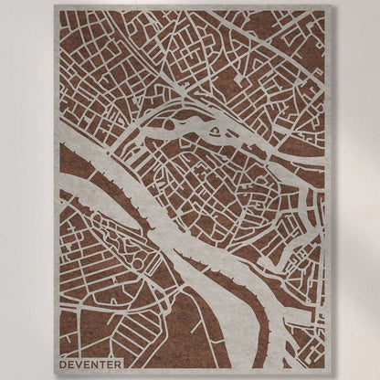 Acoustic City Map Deventer 3D City Map of PET-vilt
