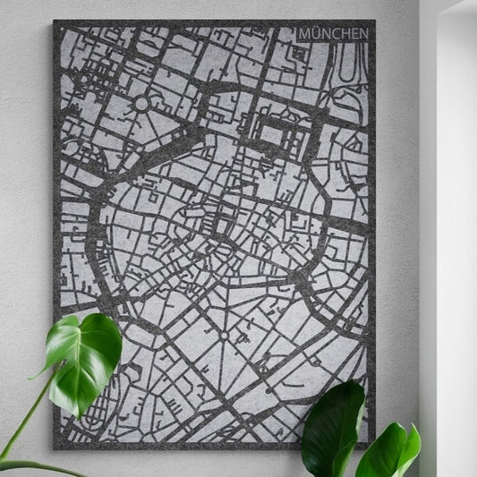 Acoustic City Map Munich 3D City Map of PET-vilt