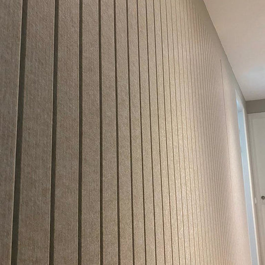 Detail of vertical lines in the self-adhesive Japandi Wall panel