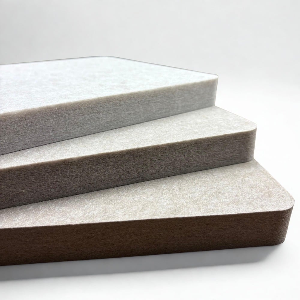 EASYfelt Panel 25 mm in the three beige shades