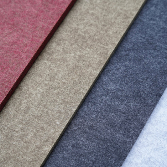 Acoustic PET felt panel 9 mm: single panel in five colours