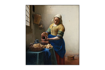 Acoustic art panel The Milkmaid: Johannes Vermeer, sound-absorbing wall art