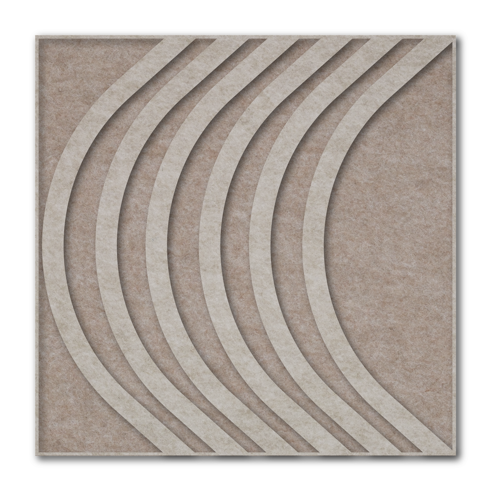 Acoustic art panel Bow: Scandinavian 3D wall art