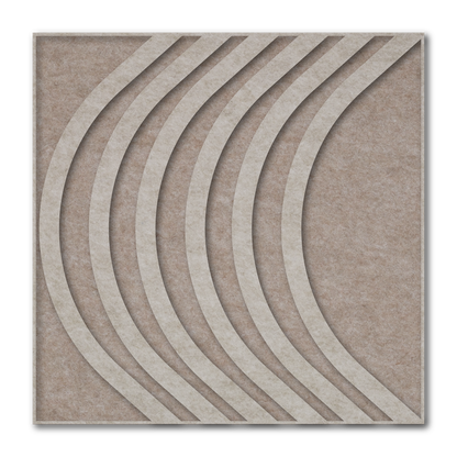Acoustic art panel Bow: Scandinavian 3D wall art
