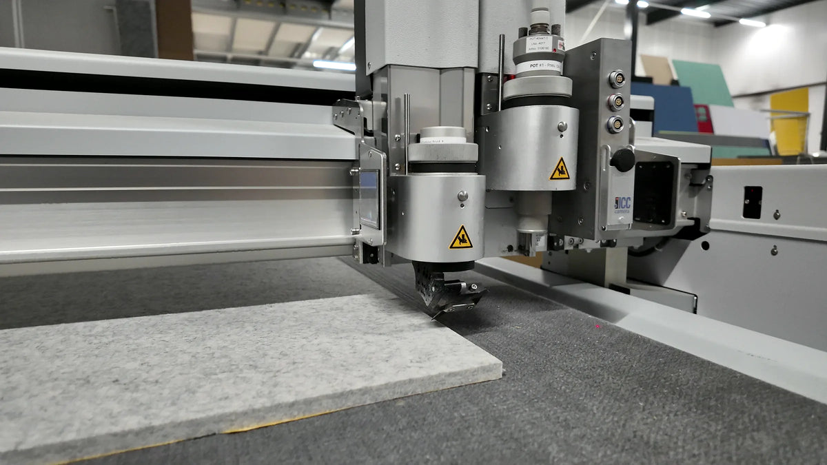 Cutting machine in the Silensa workshop